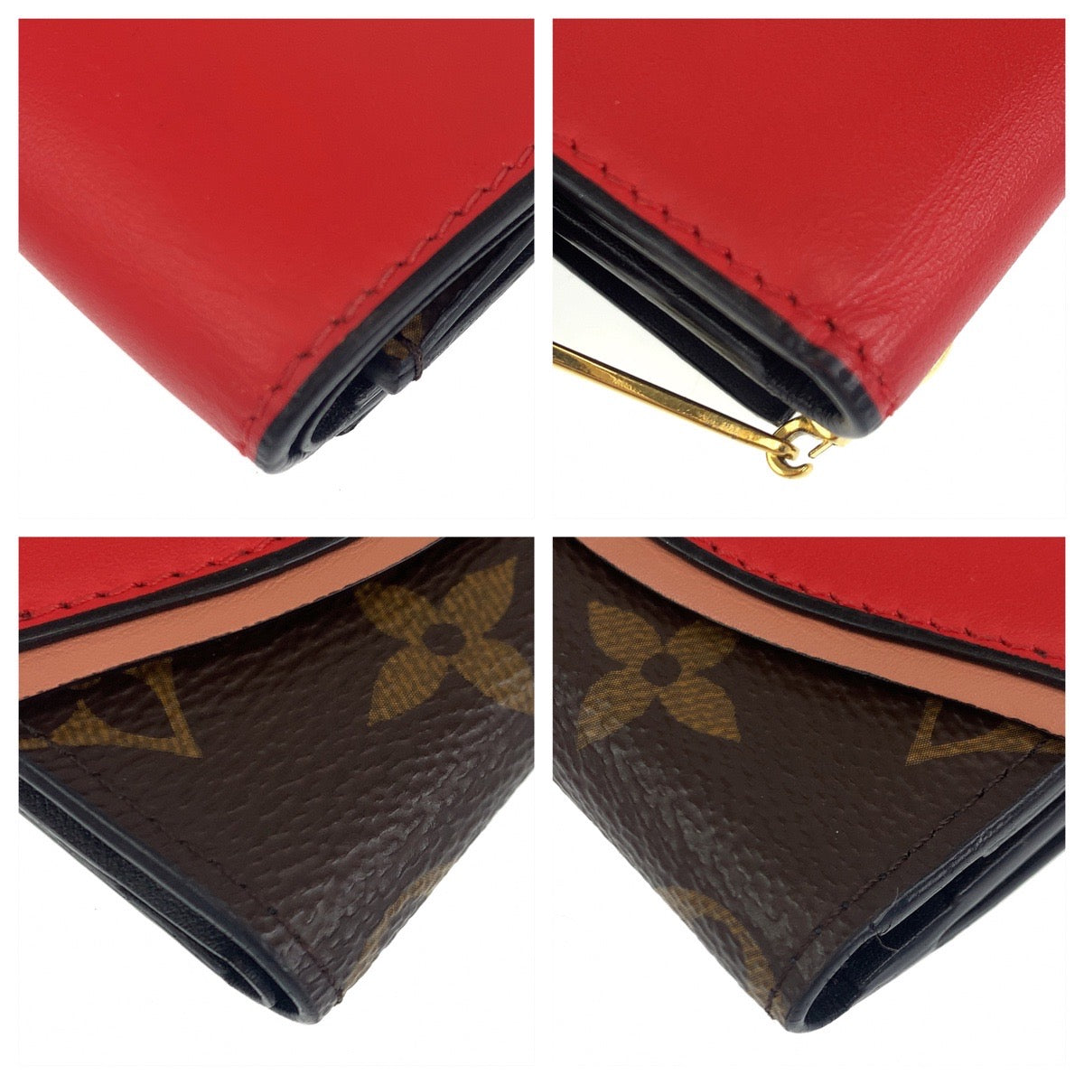 H-00084
LOUIS VUITTON ルイヴィトン モノグラム ポルトフォイユ・チュイルリーコンパクト ブラウン レッド 赤 PVC M63904 三つ折り財布 折財布 コンパクトウォレット  レディース