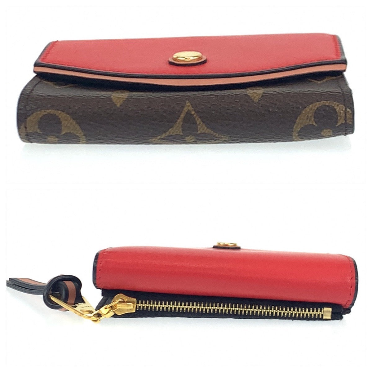 H-00084
LOUIS VUITTON ルイヴィトン モノグラム ポルトフォイユ・チュイルリーコンパクト ブラウン レッド 赤 PVC M63904 三つ折り財布 折財布 コンパクトウォレット  レディース