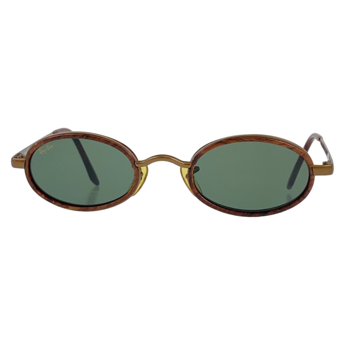 C-121
Ray-Ban レイバン ヴィンテージ B＆L ブラウン 茶色 グリーン 緑 メタル W2814 サングラス 度なし ユニセックス オーバル  メンズ