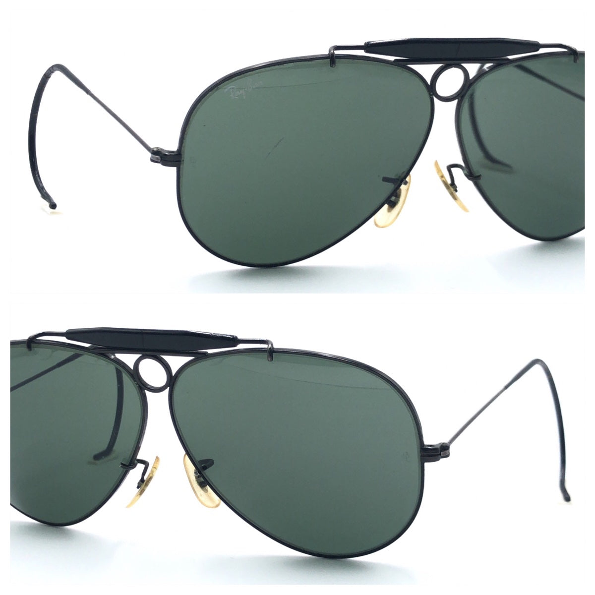 C-119
Ray-Ban レイバン B&L ボシュロム シューター ブラック 黒 メタル サングラス ティアドロップ  メンズ