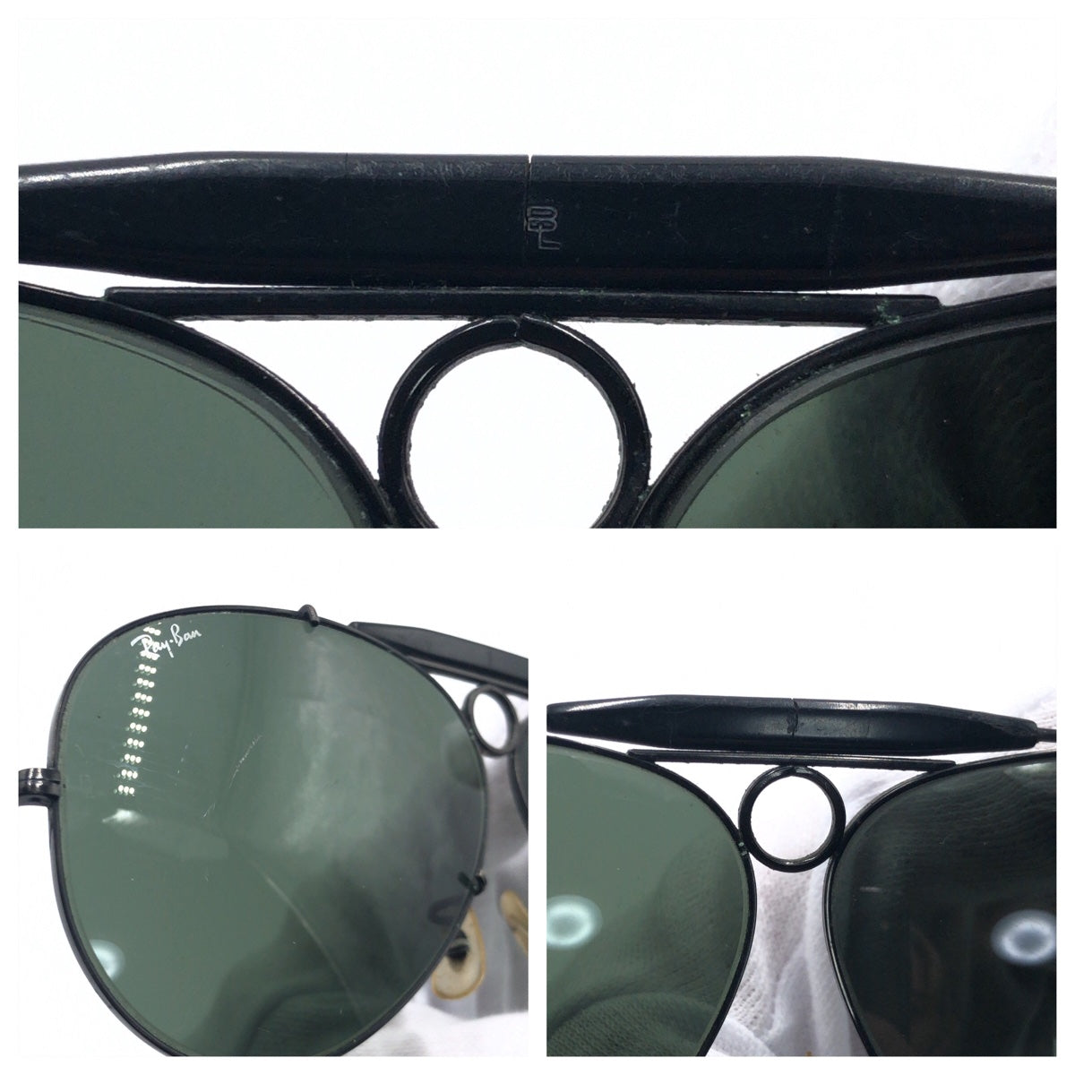 C-119
Ray-Ban レイバン B&L ボシュロム シューター ブラック 黒 メタル サングラス ティアドロップ  メンズ