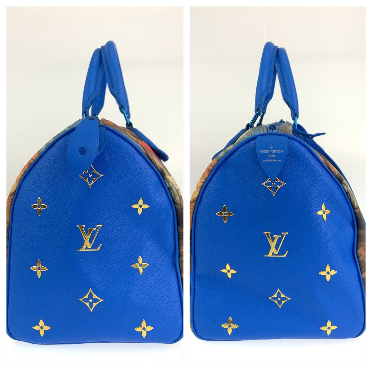 12680
 
LOUIS VUITTON Louis Vuitton Masters Collection Speedy 30 Rubens Jeff Koons Blue PVC Handbag Mini Boston Bag Women's