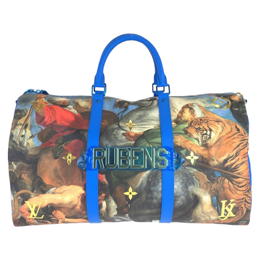 10112
 LOUIS VUITTON Louis Vuitton Masters Collection Jeff Koons Rubens Keepall Bandouliere 50 Unisex Multicolor PVC M43344 Boston Bag Crossbody Shoulder Bag Women's