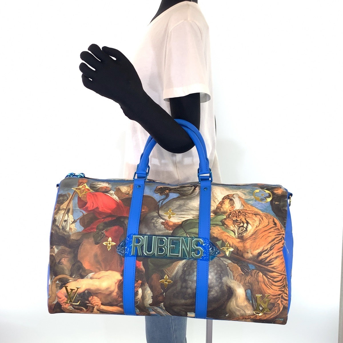 10112
LOUIS VUITTON ルイヴィトン マスターズコレクション ジェフクーンズ ルーベンス キーポル バンドリエール50 男女兼用 マルチカラー PVC M43344 ボストンバッグ 斜め掛け ショルダーバッグ  メンズ N590