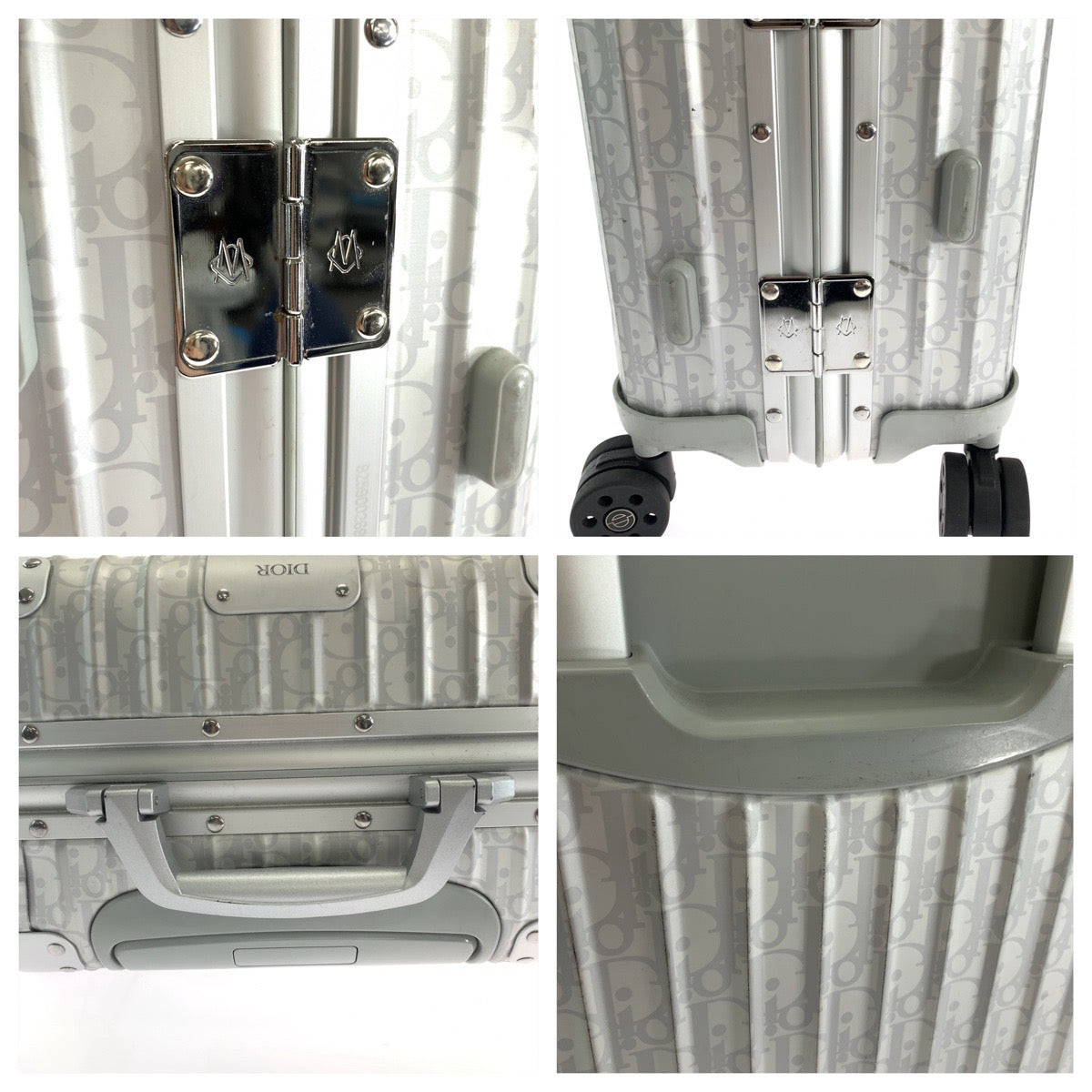 12679
Dior ディオール DIOR×RIMOWA コラボ オブリーク キャビン トロッター 男女兼用 シルバー 銀 アルミ 1DRTR002YWZ キャリーバッグ スーツケース キャリーケース  メンズ ABP300
