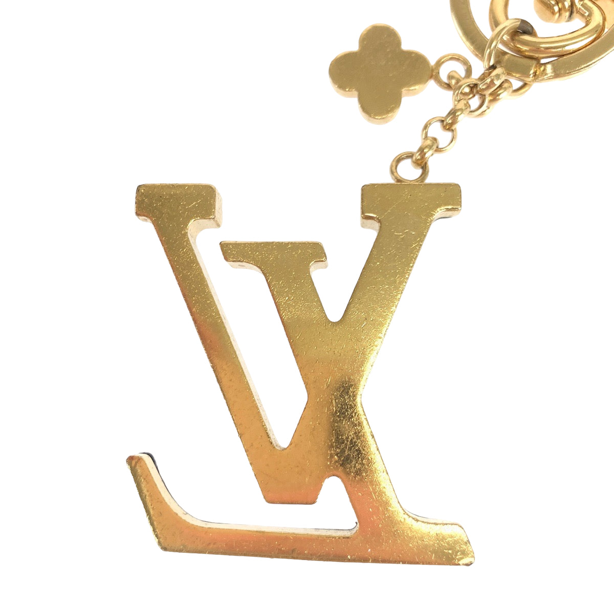 B-140
LOUIS VUITTON ルイヴィトン ポルトクレ LV カプシーヌ ゴールド 金 ブラック 黒 メタル M63080 キーホルダー キーリング キーチャーム  レディース