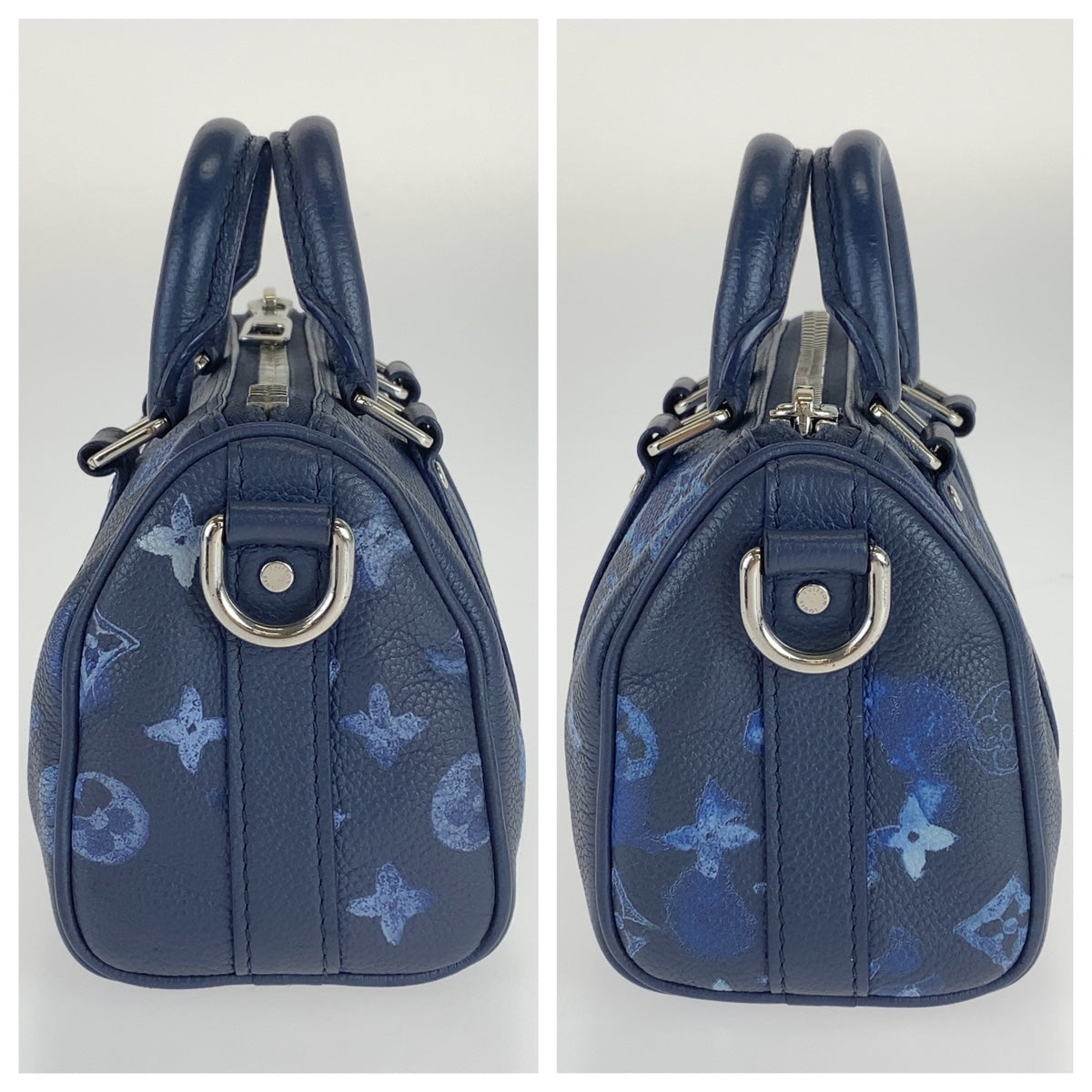 A-133
LOUIS VUITTON ルイヴィトン モノグラム キーポルXS ネイビー 紺 シルバー金具 モノグラムキャンバス M57844 ショルダーバッグ ハンドバッグ 2WAYバッグ  レディース