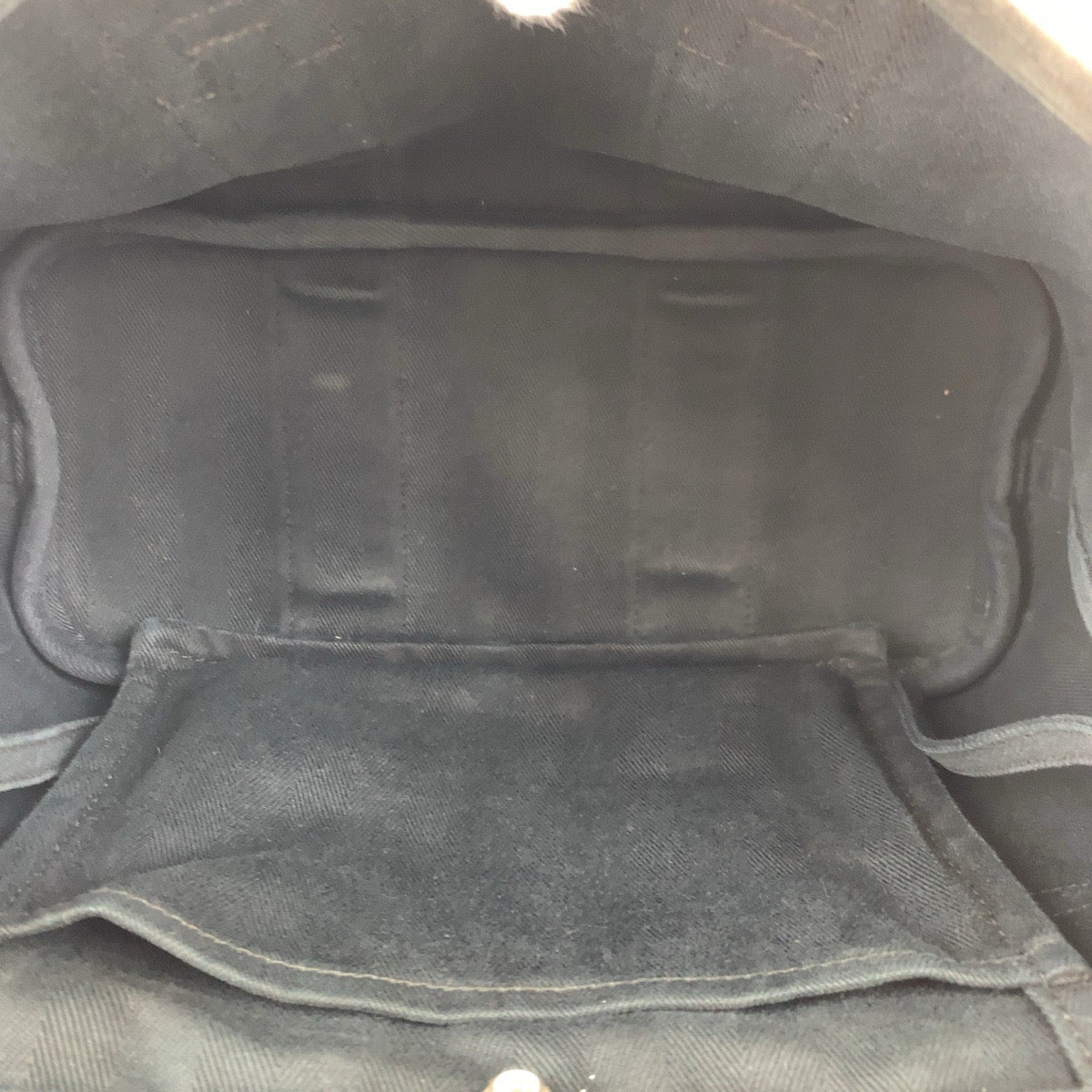 H-00264
HERMES エルメス ヴァルパライソ PM ブラック 黒 キャンバス / レザー ハンドバッグ トートバッグ  レディース