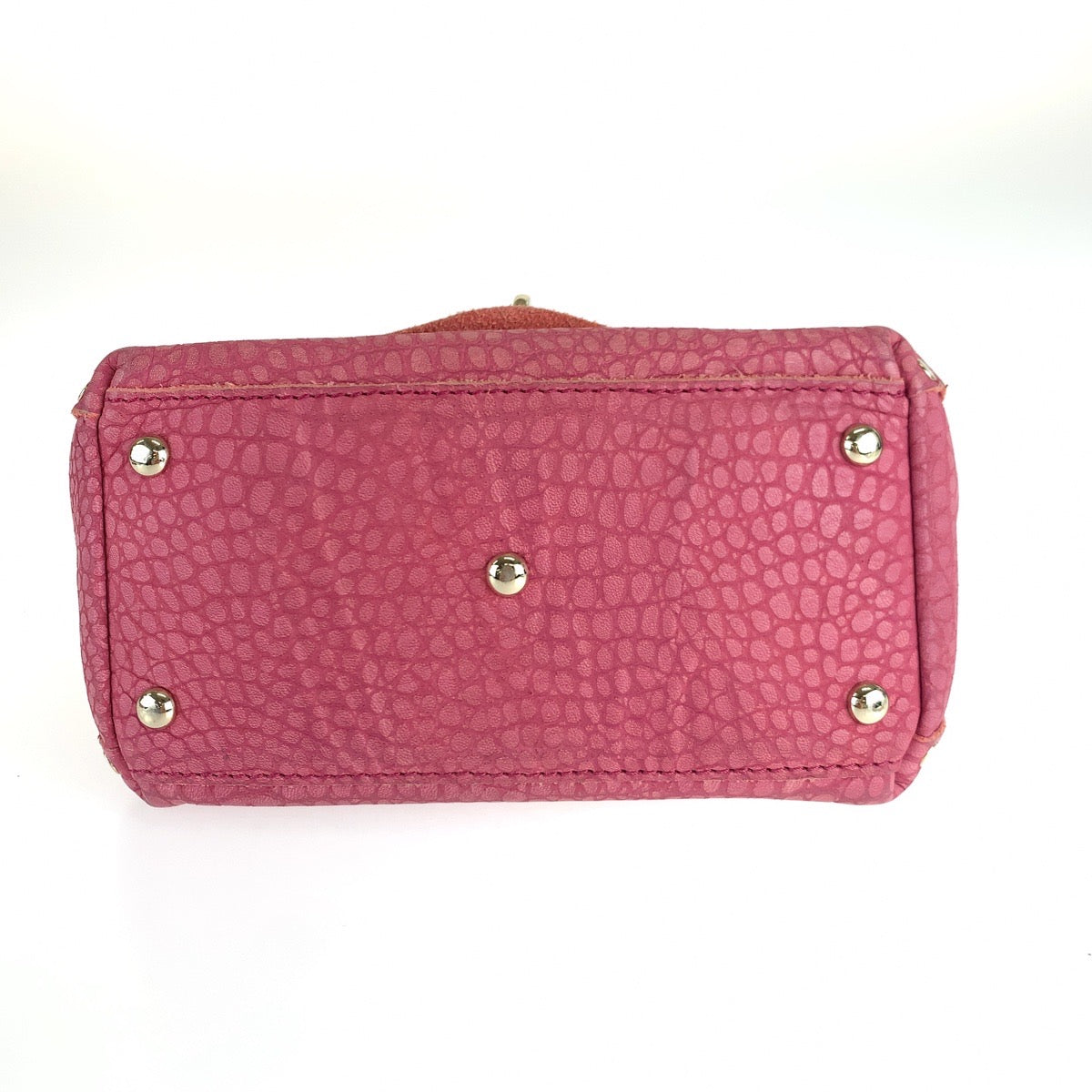 10124
ZANELLATO ザネラート ポスティーナ ピンク ゴールド金具 レザー ショルダーバッグ ハンドバッグ 2WAY  レディース