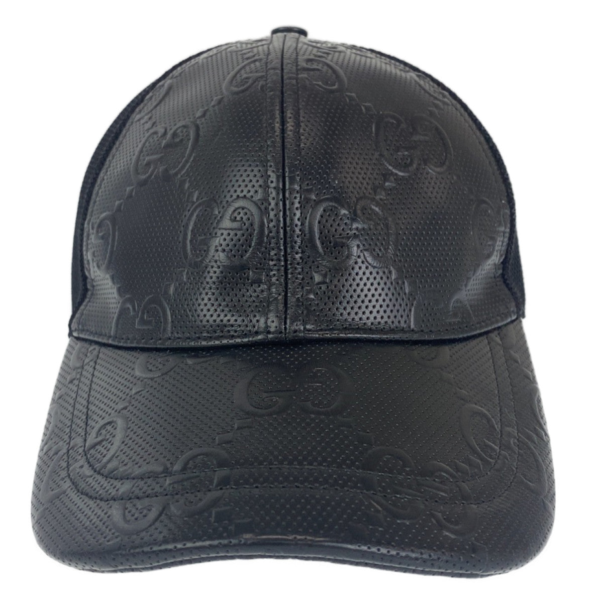 B-120
GUCCI グッチ GGエンボス ブラック 黒 シルバー金具 ナイロン / コットン 510950 キャップ ベースボールキャップ 男女兼用  メンズ