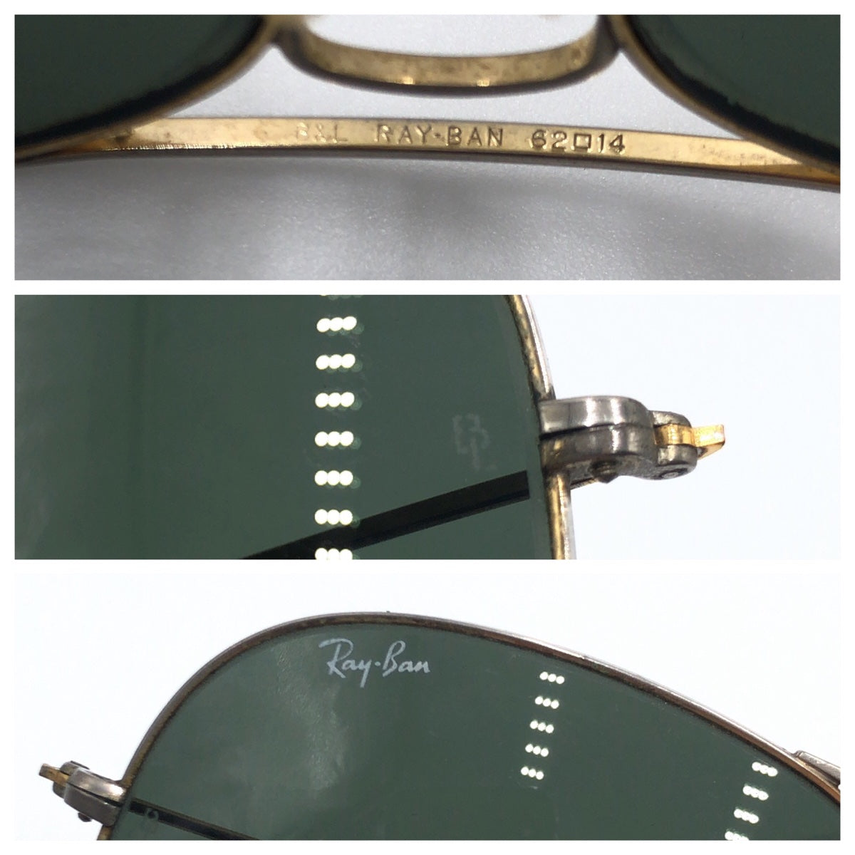 C-134
Ray-Ban レイバン B&L U.S.A アビエーター 男女兼用 ゴールド 金 ブラック 黒 ゴールド金具 メタル B&L RAY BAN 62□14 サングラス ティアドロップ  メンズ