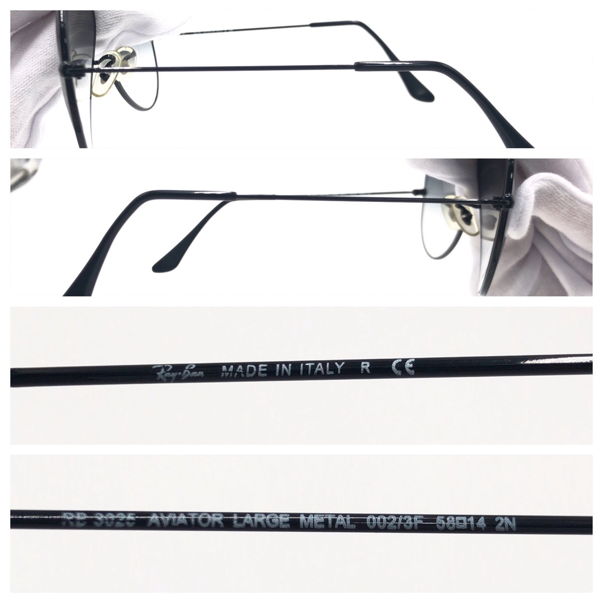 C-135
Ray-Ban レイバン アビエーター ラージ 男女兼用 ブラック 黒 ブルーグラデーション 青 メタル RB3025 002/3F 58□14 2N サングラス ティアドロップ  メンズ