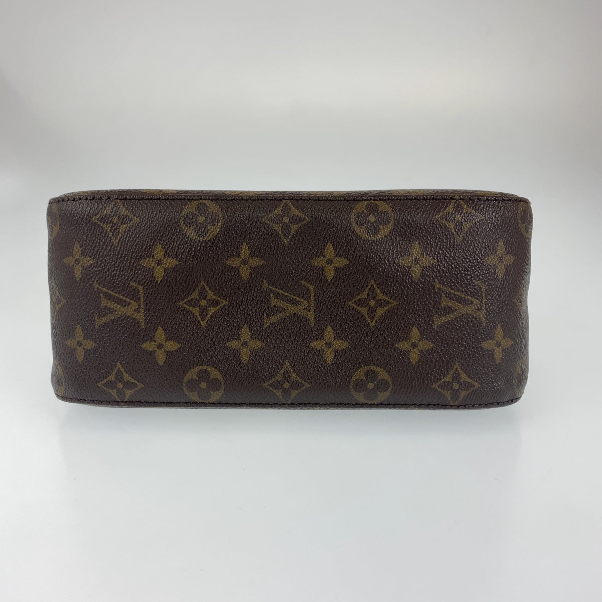 H-0247
LOUIS VUITTON ルイヴィトン モノグラム ルーピングMM ブラウン 茶 ゴールド金具 PVC M51146 ハンドバッグ トートバッグ  レディース