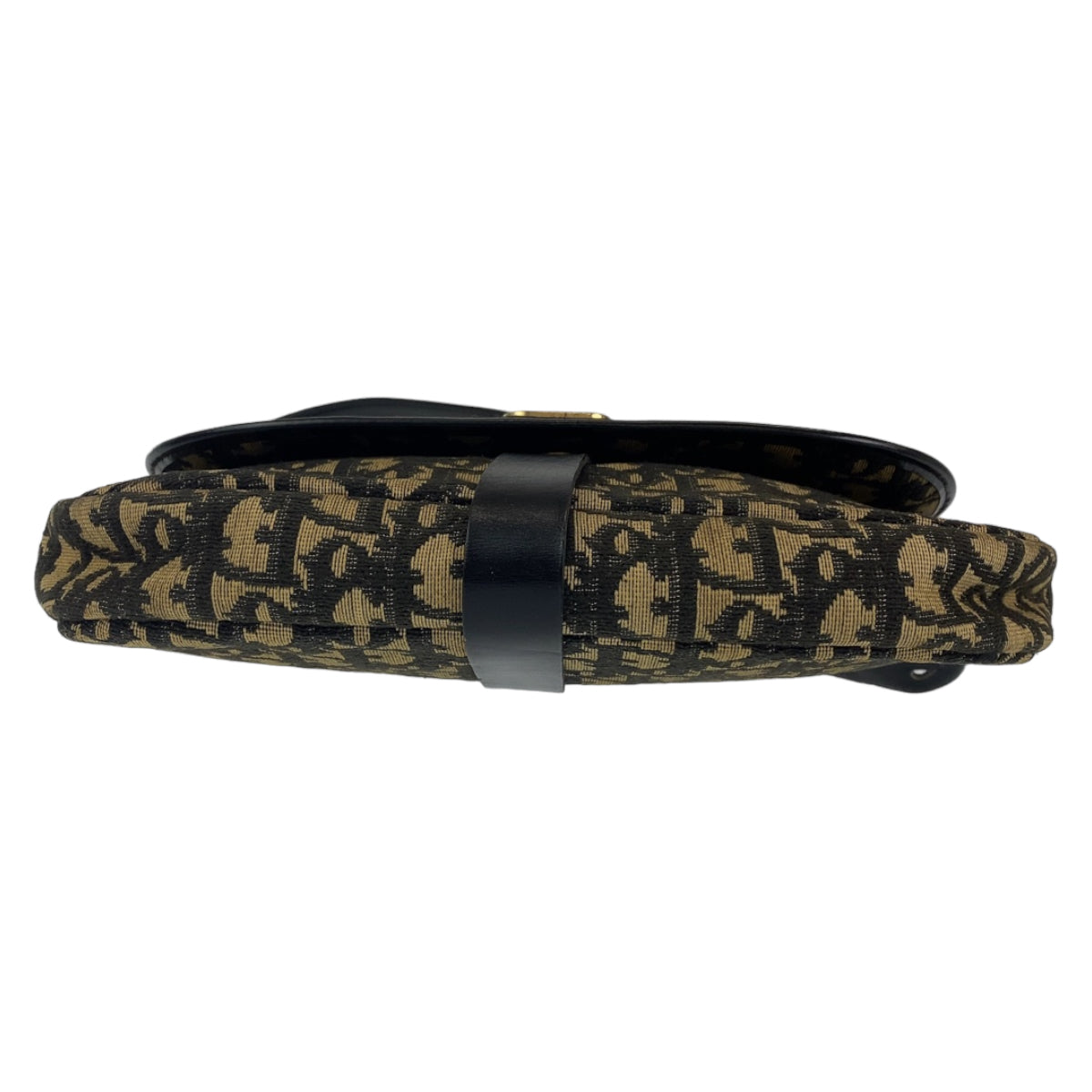 10136
Dior ディオール ヴィンテージ トロッター ネイビー ゴールド金具 キャンバス 斜め掛け ショルダーバッグ  レディース