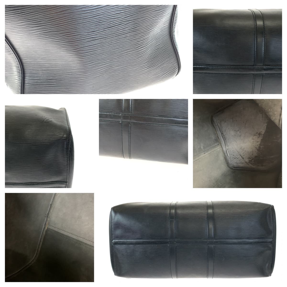 H-00269
LOUIS VUITTON ルイヴィトン エピ キーポル55 ノワール ブラック 黒 グレインレザー M42952 ボストンバッグ 旅行バッグ  メンズ