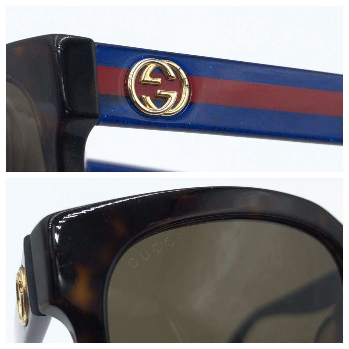 10139
GUCCI グッチ POP WEB シェリー ハバナ・トランスペアレントブルー インターロッキング ブラウン ブルー ゴールド金具 プラスチック GG 0034SA 003 5518 140 SMJO4BCHAC サングラス スクエア  メンズ