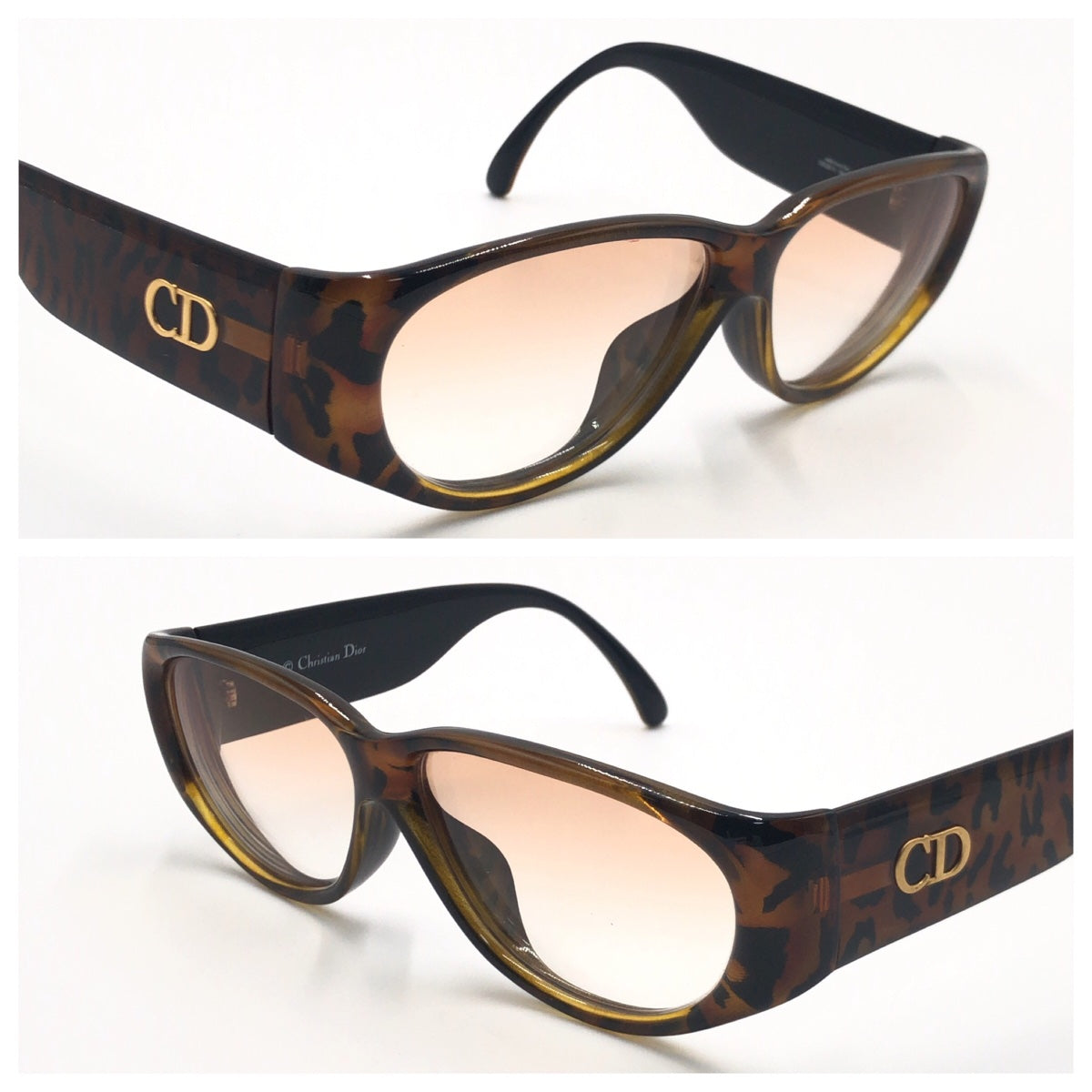 D-011
Christian Dior クリスチャンディオール ブラウン 茶 ゴールド金具 プラスチック 2912A 11 58□11 サングラス ボストン  度あり レディース