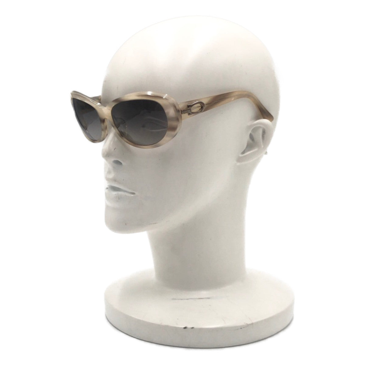 C-124
CARTIER カルティエ クラシック C デコール ベージュ ブラウン 茶 ゴールド金具 プラスチック 4087596 PARIS 135 サングラス オーバル  レディース