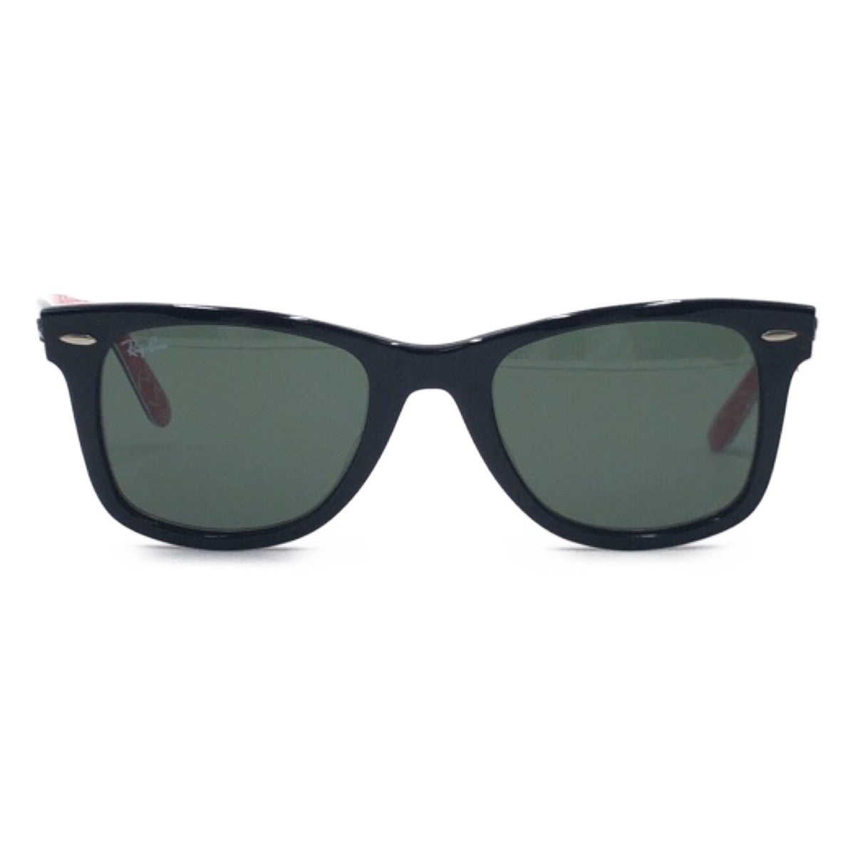 C-138
Ray-Ban レイバン ウェイファーラー ブラック 黒 レッド 赤 プラスチック RB2140F 1016 52□22 サングラス ウェリントン  メンズ