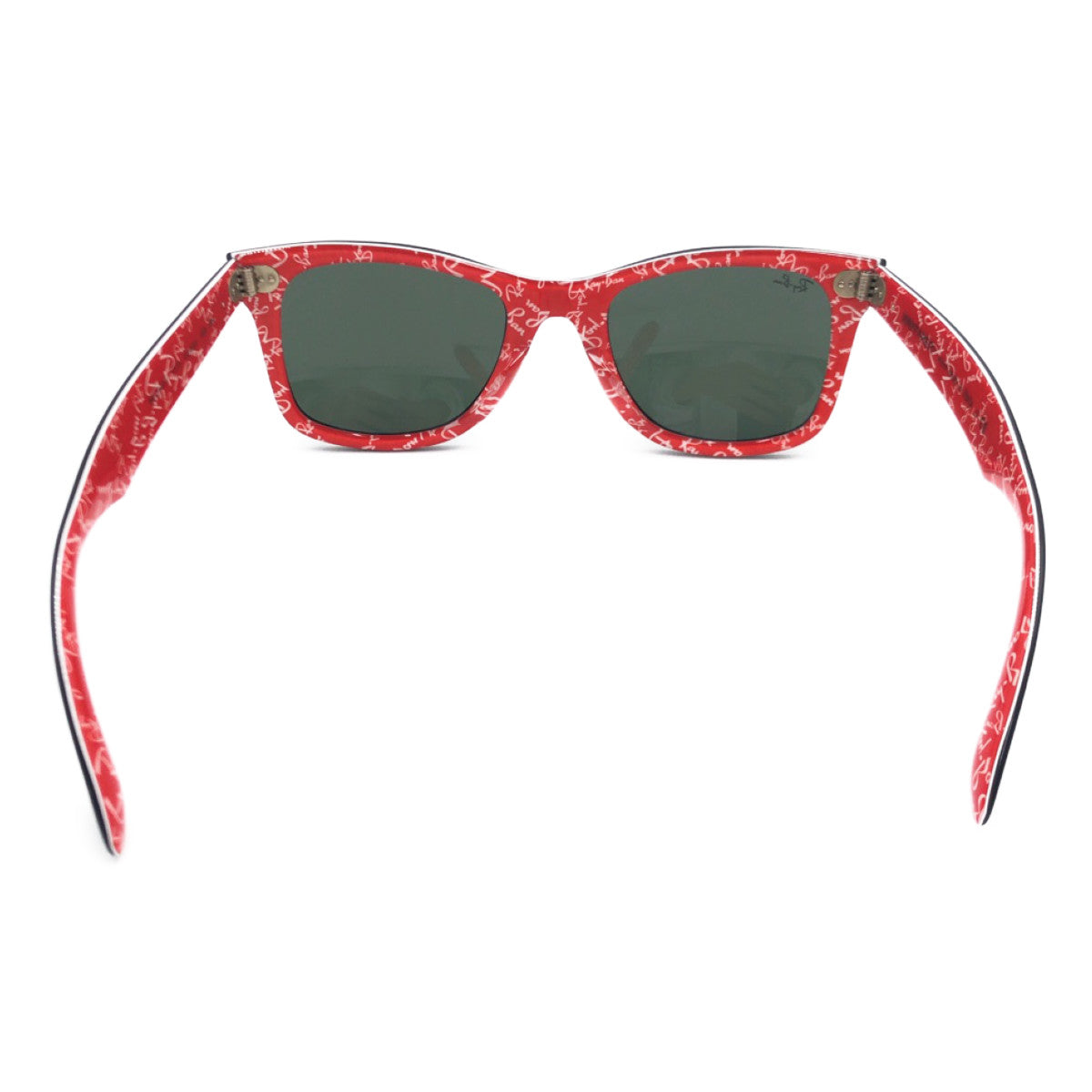 C-138
Ray-Ban レイバン ウェイファーラー ブラック 黒 レッド 赤 プラスチック RB2140F 1016 52□22 サングラス ウェリントン  メンズ