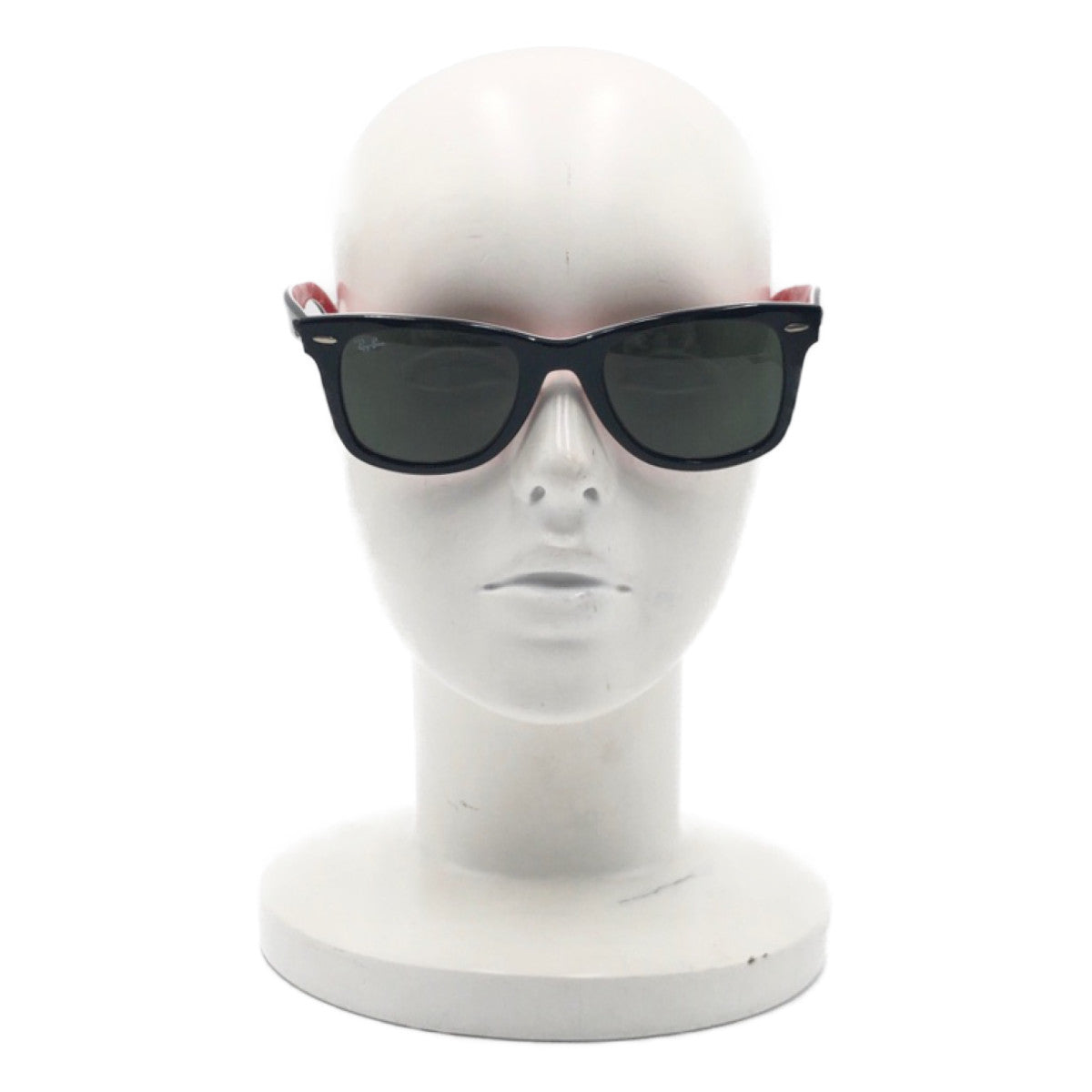 C-138
Ray-Ban レイバン ウェイファーラー ブラック 黒 レッド 赤 プラスチック RB2140F 1016 52□22 サングラス ウェリントン  メンズ
