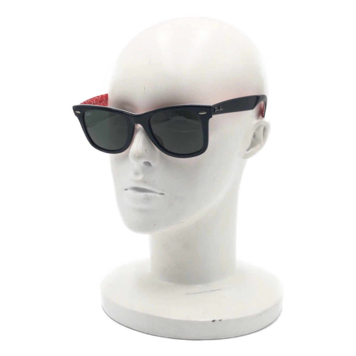 C-138
Ray-Ban レイバン ウェイファーラー ブラック 黒 レッド 赤 プラスチック RB2140F 1016 52□22 サングラス ウェリントン  メンズ