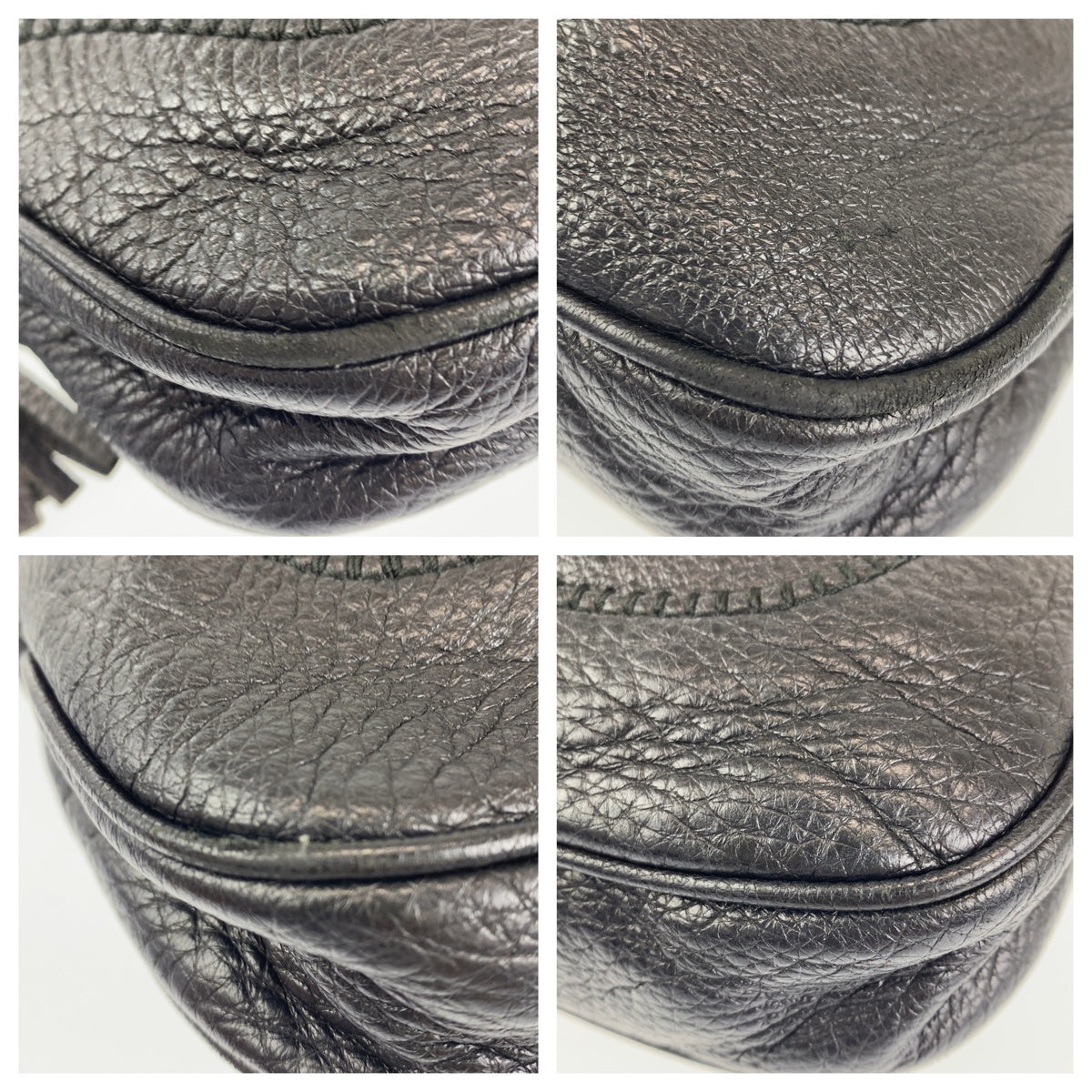 H-0262
GUCCI グッチ ニュージャッキー ブラック 黒 シルバー金具 レザー 246907 トートバッグ 肩掛け  レディース