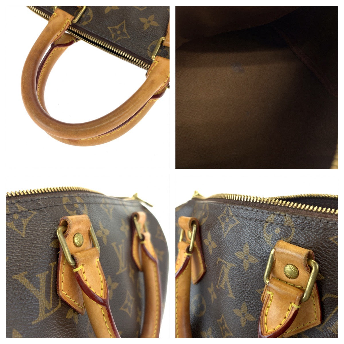 LOUIS VUITTON ルイヴィトン モノグラム スピーディ25 ブラウン 茶色 PVC M41528 ボストンバッグ ハンドバッグ  レディース