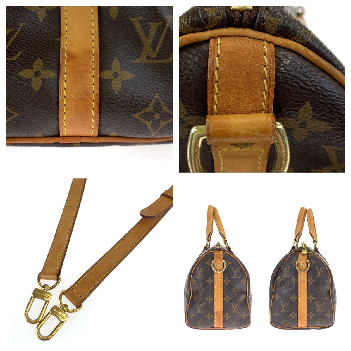 LOUIS VUITTON ルイヴィトン モノグラム スピーディ25 ブラウン 茶色 PVC M41528 ボストンバッグ ハンドバッグ  レディース