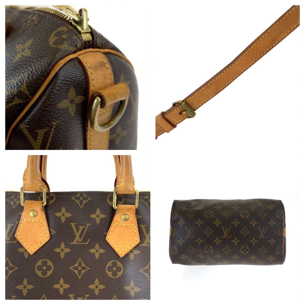 LOUIS VUITTON ルイヴィトン モノグラム スピーディ25 ブラウン 茶色 PVC M41528 ボストンバッグ ハンドバッグ  レディース