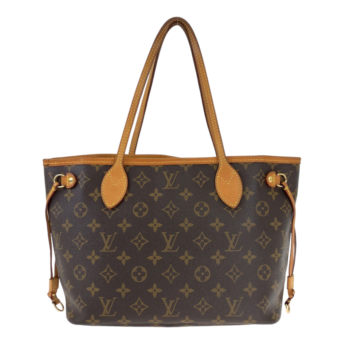 10149
LOUIS VUITTON ルイヴィトン モノグラム ネヴァーフルPM ポーチ付き ブラウン ピヴォワンヌ ピンク PVC M41245 トートバッグ ハンドバッグ  レディース