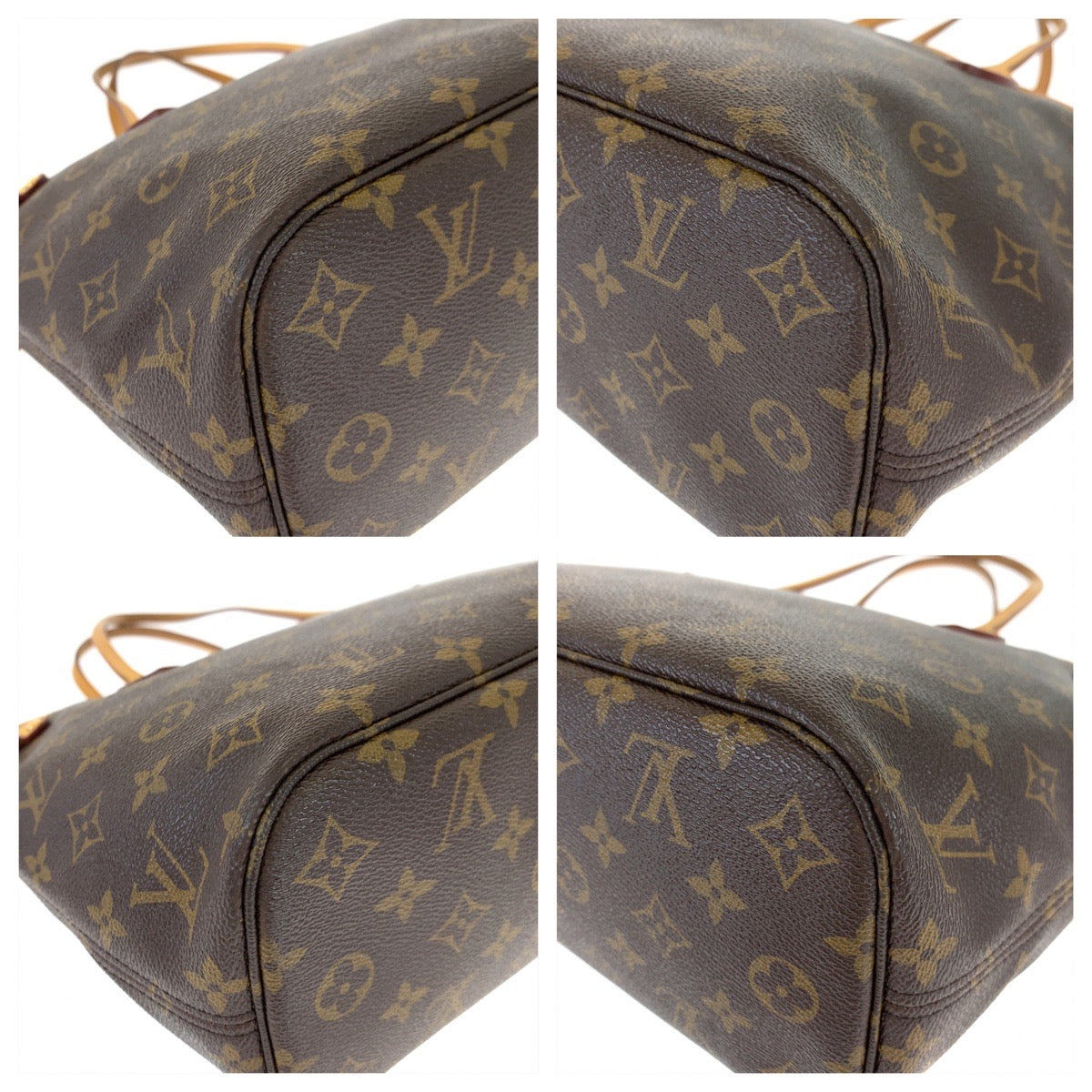 10149
LOUIS VUITTON ルイヴィトン モノグラム ネヴァーフルPM ポーチ付き ブラウン ピヴォワンヌ ピンク PVC M41245 トートバッグ ハンドバッグ  レディース