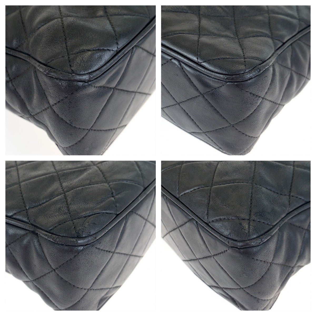 10151
CHANEL シャネル ヴィンテージ マトラッセ タッセル ココマーク ブラック ゴールド金具 ラムスキン チェーンショルダーバッグ 斜め掛け ポシェット  レディース