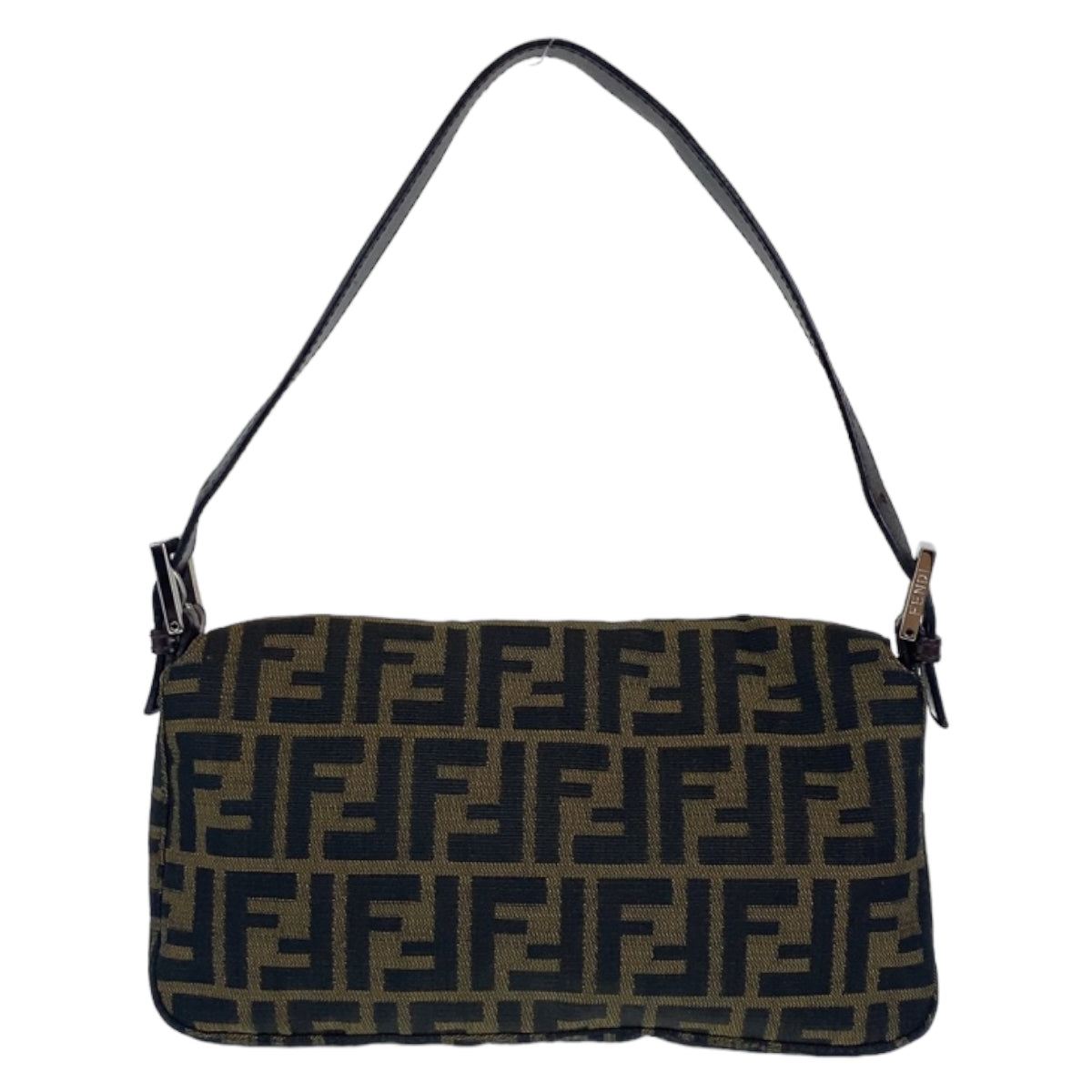 C-057
FENDI フェンディ ズッカ柄 マンマバケット ブラウン 茶 シルバー金具 キャンバス ハンドバッグ ワンショルダーバッグ  レディース