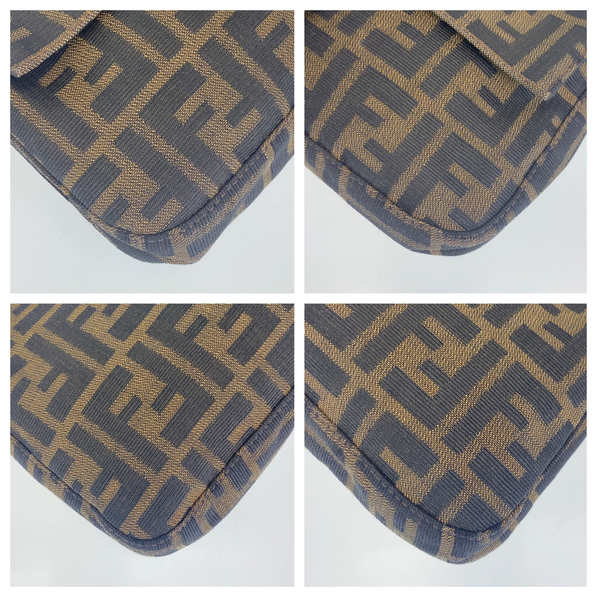 C-057
FENDI フェンディ ズッカ柄 マンマバケット ブラウン 茶 シルバー金具 キャンバス ハンドバッグ ワンショルダーバッグ  レディース