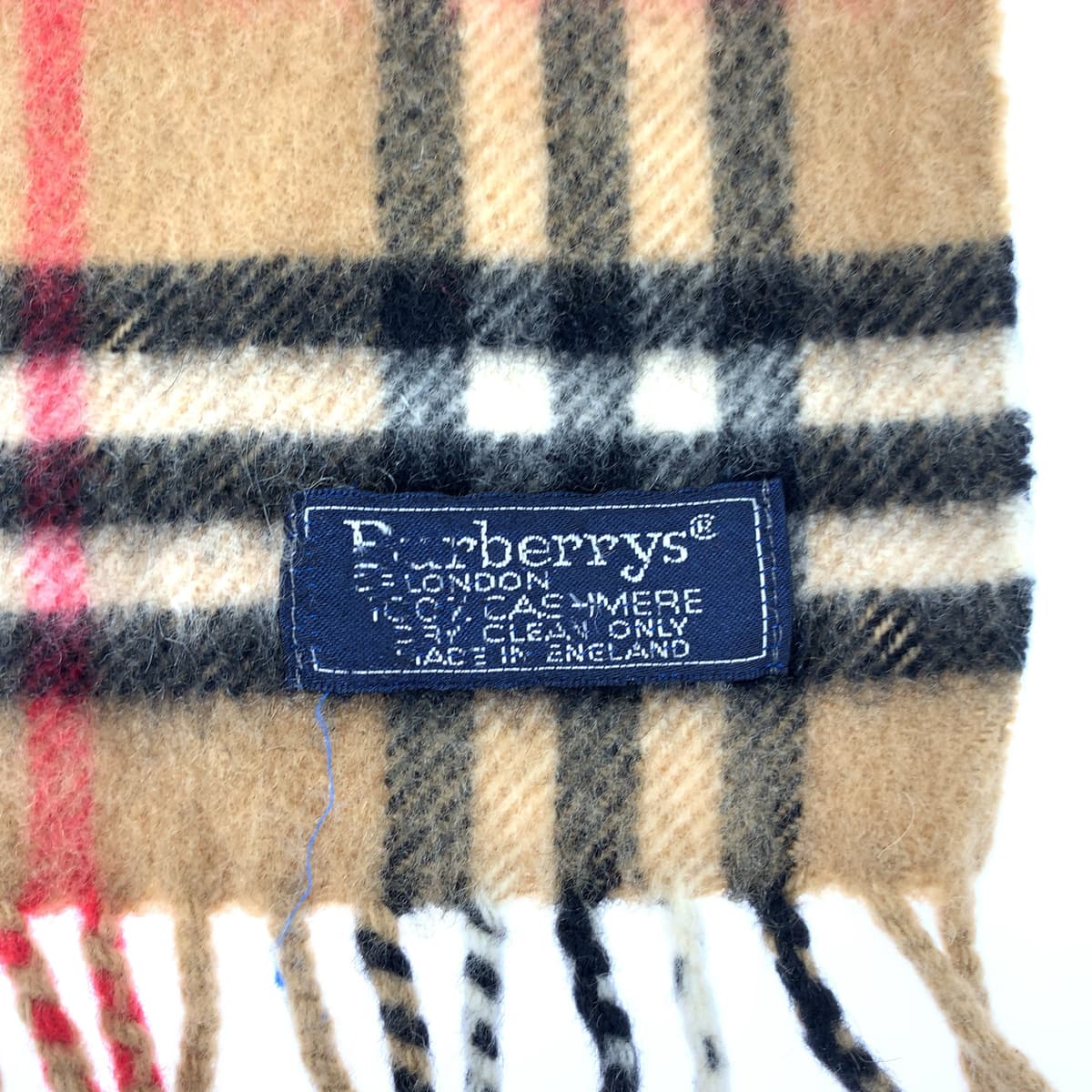 10167
BURBERRY バーバリー チェック柄 ブラウン ブラック レッド ホワイト カシミヤ マフラー ストール  メンズ