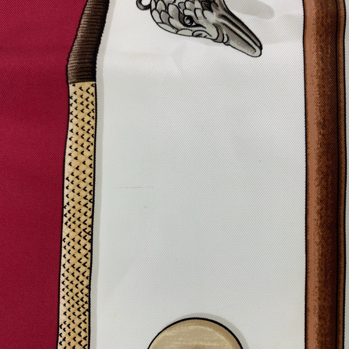 H-00276
HERMES エルメス カレ90 CANNES et POMMEAUX ステッキ柄 マルチカラー シルク スカーフ ストール  レディース