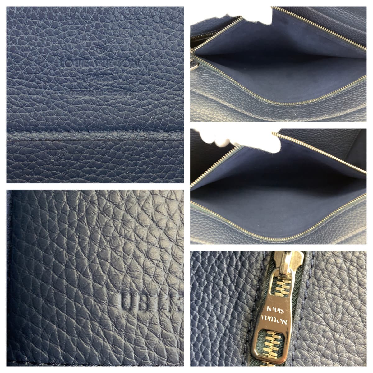 H-00277
LOUIS VUITTON ルイヴィトン カバヴォワヤージュ ネイビー 紺 レザー / トリヨン M41804 トートバッグ 肩掛け  メンズ