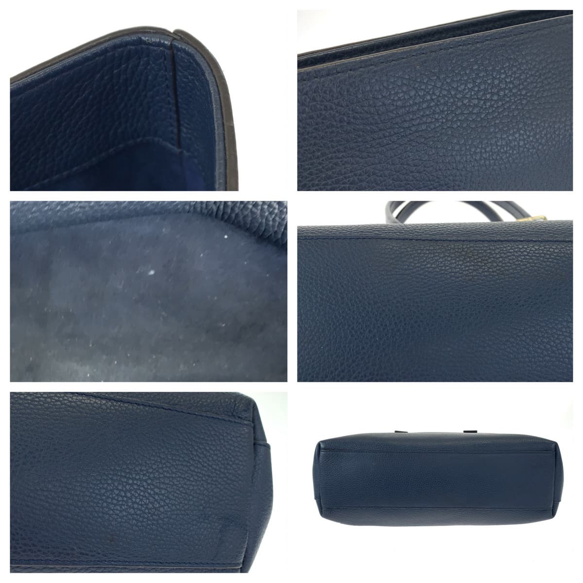 H-00277
LOUIS VUITTON ルイヴィトン カバヴォワヤージュ ネイビー 紺 レザー / トリヨン M41804 トートバッグ 肩掛け  メンズ