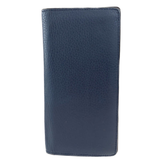 10172
 LOUIS VUITTON Louis Vuitton Taurillon Leather Portefeuille Brazza Ocean Navy Leather M58818 Long Wallet Bi-fold Wallet Men's