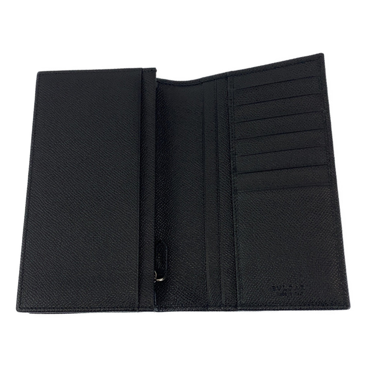 10175
BVLGARI ブルガリ ビーゼロ ブラック 黒 シルバー金具 PVC 長財布 ロングウォレット  メンズ