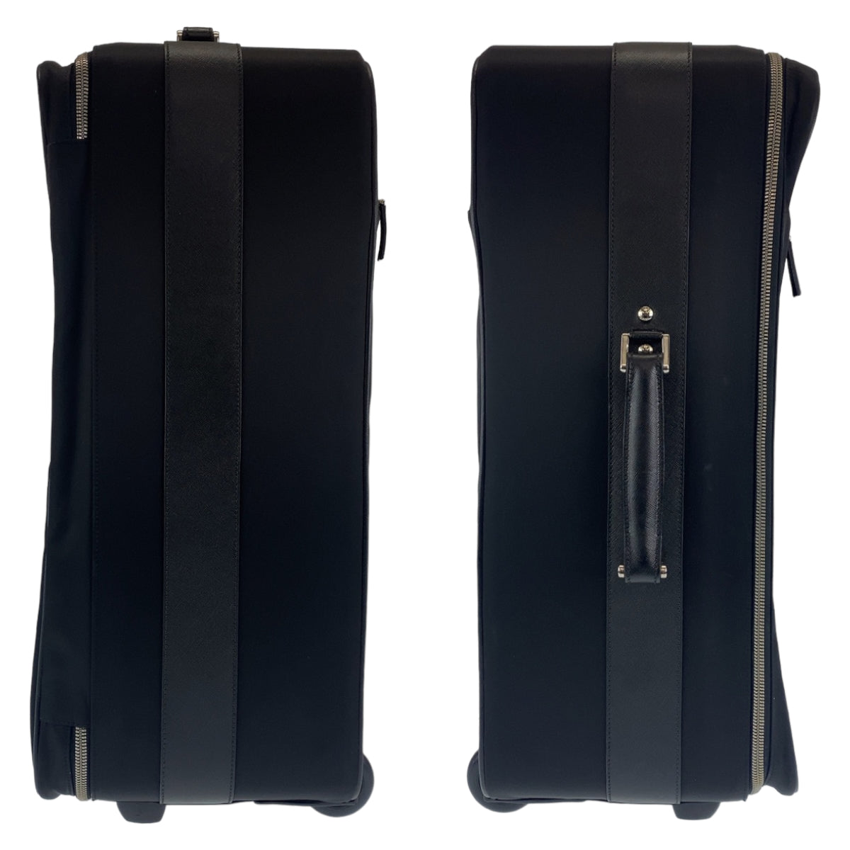 C-069
PRADA プラダ テスート 男女兼用 ブラック 黒 シルバー金具 ナイロン / レザー VV029M キャリーバッグ キャリーケース スーツケース  レディース