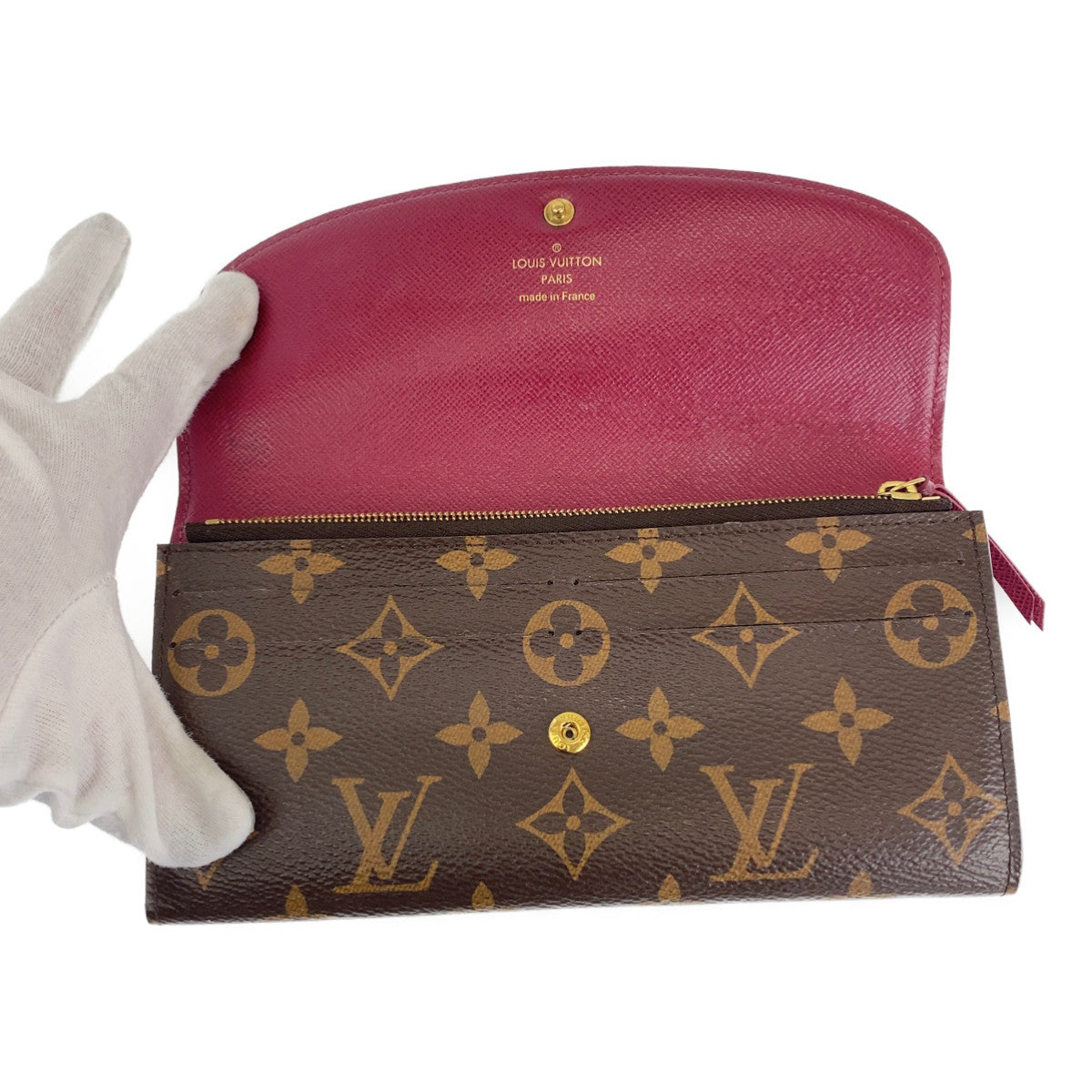 H-00168
LOUIS VUITTON ルイヴィトン モノグラム ポルトフォイユ エミリー ブラウン 茶色 PVC M60697 長財布 ロングウォレット  レディース
