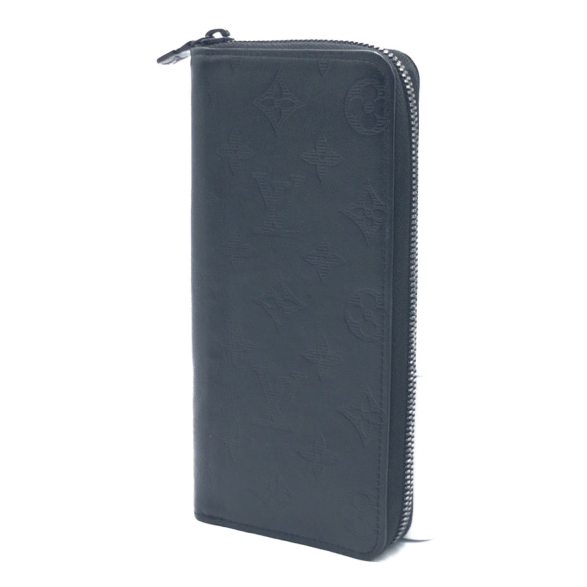 LOUIS VUITTON ルイヴィトン モノグラム シャドウ ジッピーウォレット ヴェルティカル ブラック 黒 カーフ M62902 長財布 ロングウォレット  メンズ