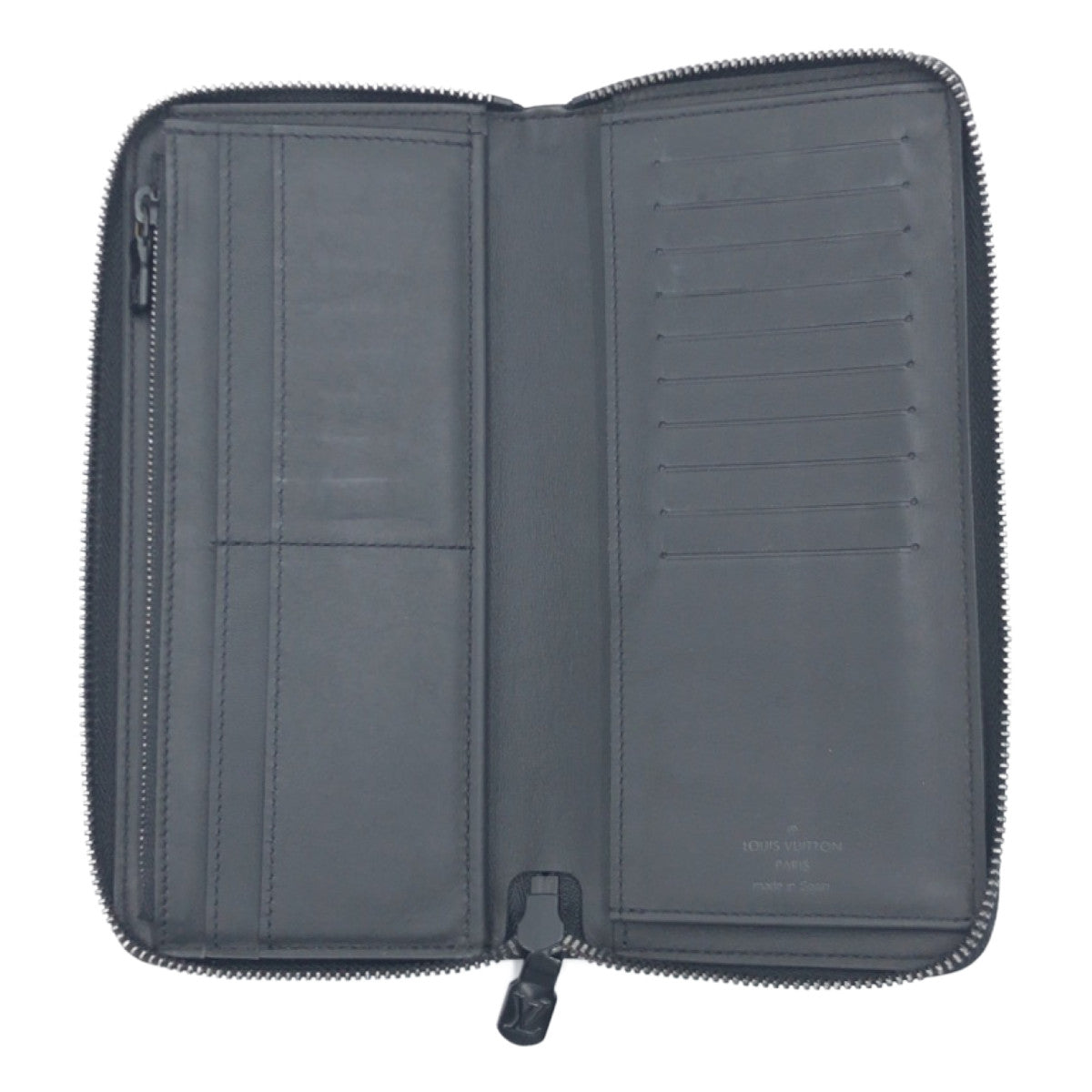 LOUIS VUITTON ルイヴィトン モノグラム シャドウ ジッピーウォレット ヴェルティカル ブラック 黒 カーフ M62902 長財布 ロングウォレット  メンズ