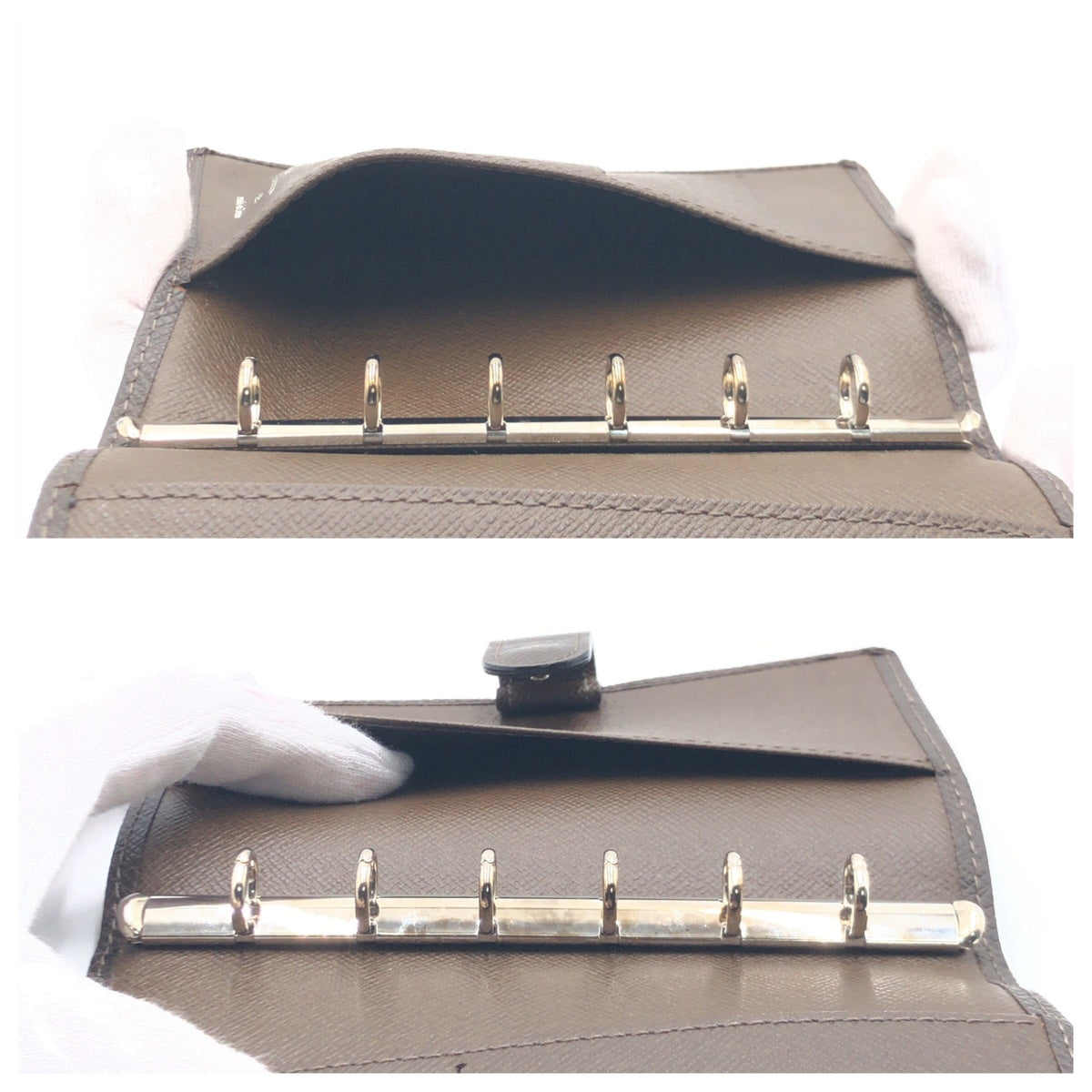 10186
LOUIS VUITTON ルイヴィトン タイガ アジェンダPM 男女兼用 グリズリ ブラウン シルバー金具 レザー R20416 手帳カバー 手帳ケース  メンズ