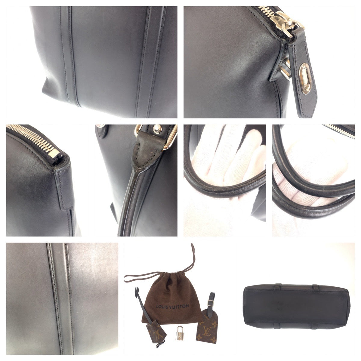 H-00278
LOUIS VUITTON ルイヴィトン キュイール オンブレ ロックイット ブラック 黒 シルバー金具 カーフ M50460 ショルダーバッグ トートバッグ 2way  メンズ