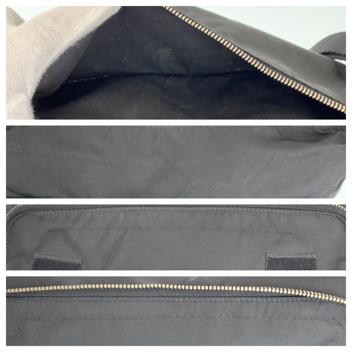 H-00283
PRADA プラダ テスート ブラック 黒 シルバー金具 ナイロン ショルダーバッグ 斜め掛けバッグ  レディース