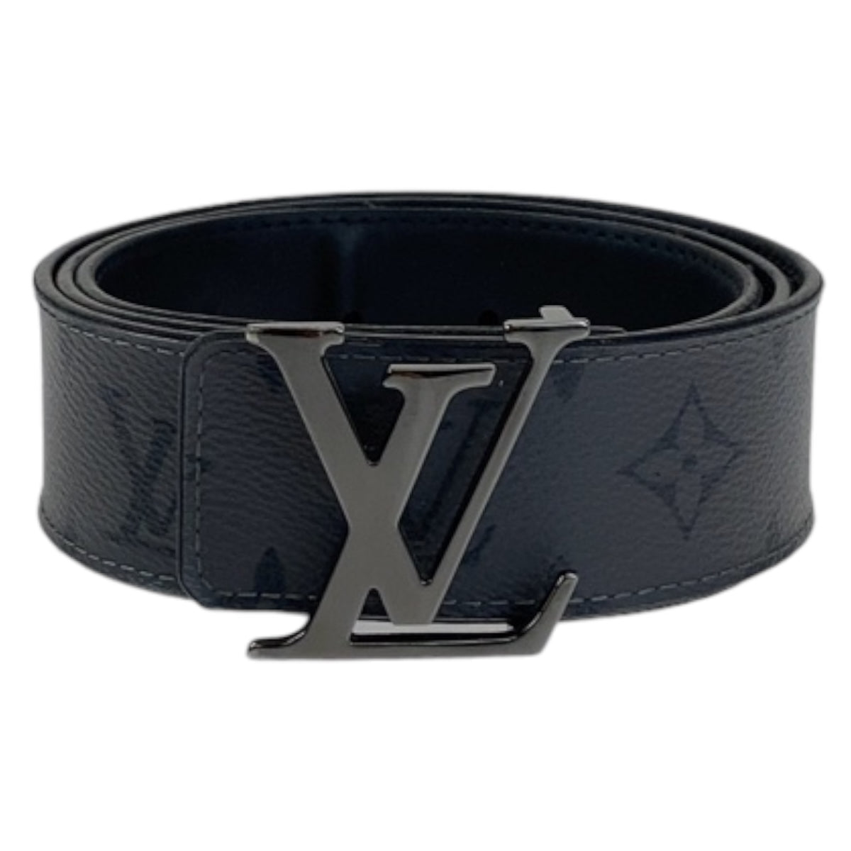 H-00284
LOUIS VUITTON ルイヴィトン モノグラム エクリプスリバース サンチュール イニシャル グレー 灰色 ブラック 黒 PVC M0285 ベルト バッグルベルト  メンズ
