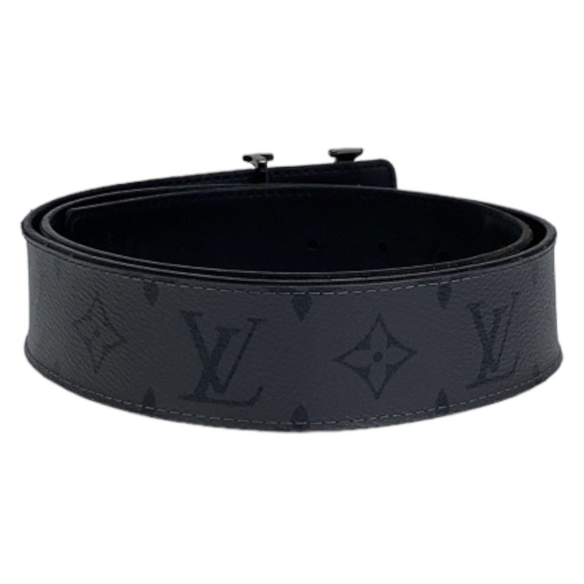 H-00284
LOUIS VUITTON ルイヴィトン モノグラム エクリプスリバース サンチュール イニシャル グレー 灰色 ブラック 黒 PVC M0285 ベルト バッグルベルト  メンズ